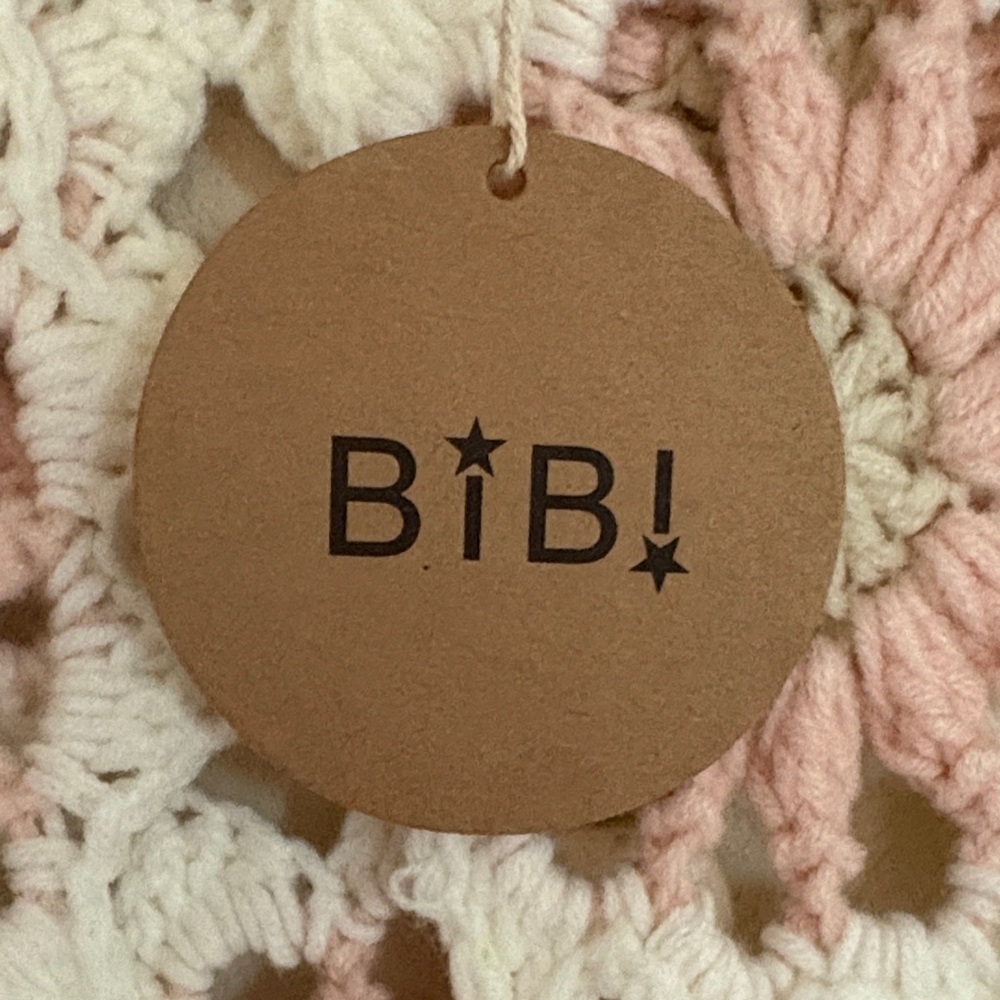 BiBi Cream and Pink Crochet Sweater - Picture 3 of 7